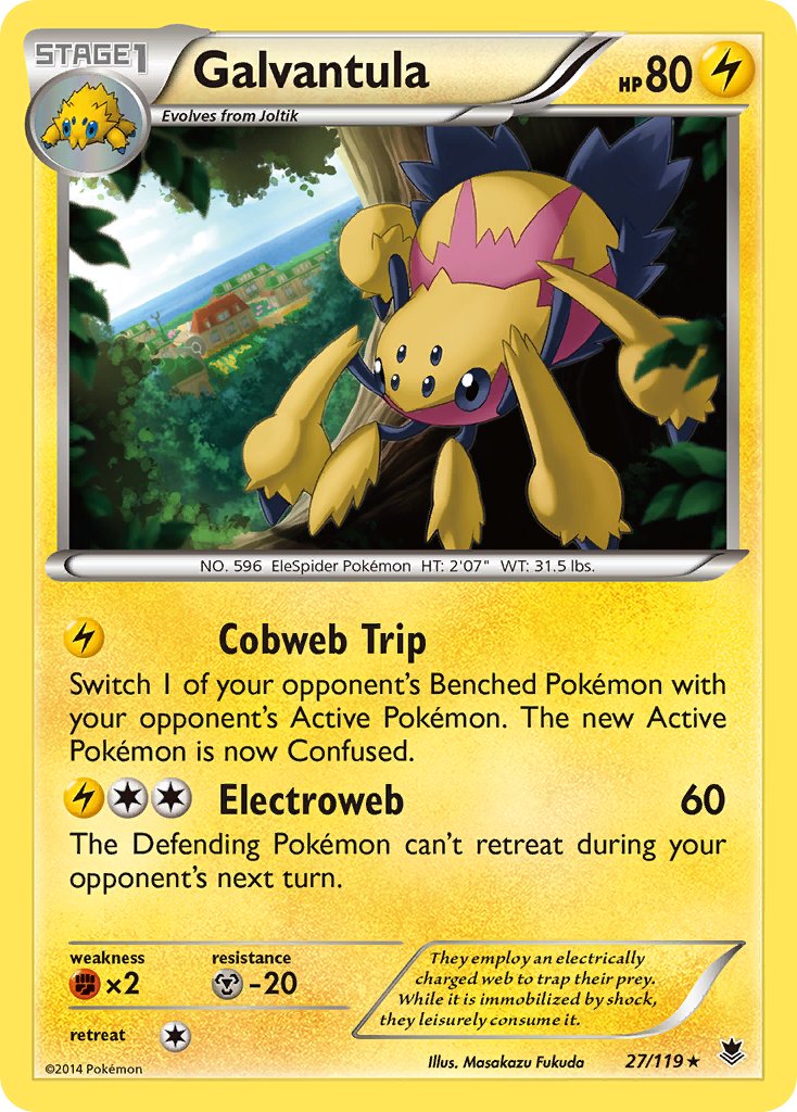 Galvantula(27/119) (Theme Deck Exclusive) [XY: Phantom Forces] - Pokémon - Card Brawlers | Quebec | Canada |