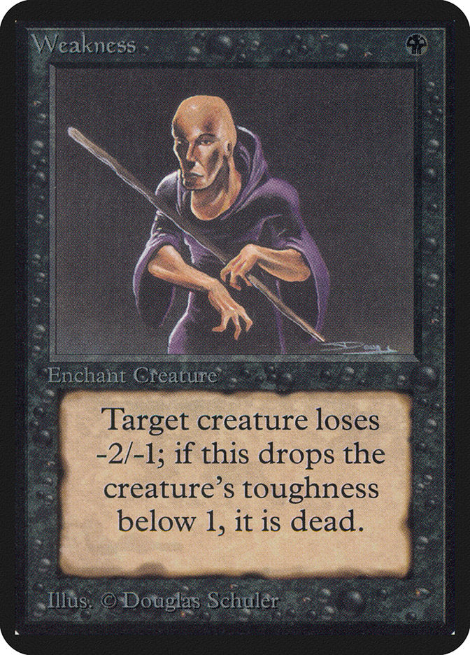 Weakness [Alpha Edition] - Magic: The Gathering - Card Brawlers | Quebec | Canada |