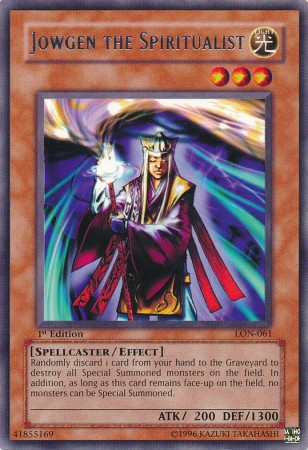 Jowgen the Spiritualist [LON-061] Rare - Yu-Gi-Oh! - Card Brawlers | Quebec | Canada |