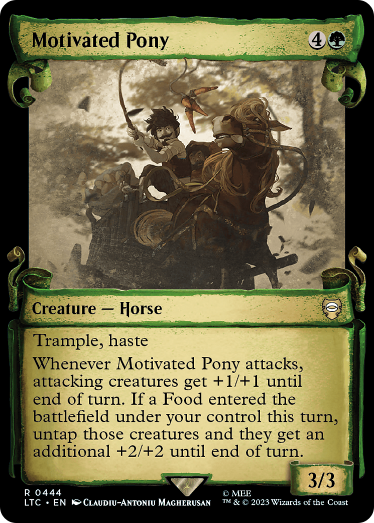 Motivated Pony [The Lord of the Rings: Tales of Middle-Earth Commander Showcase Scrolls] - Magic: The Gathering - Card Brawlers | Quebec | Canada |