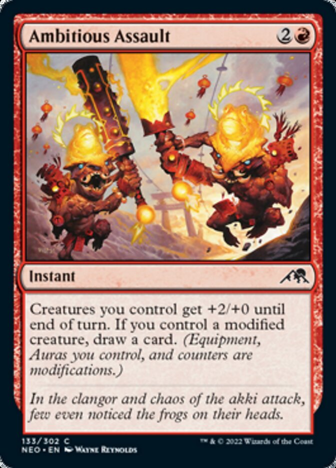 Ambitious Assault [Kamigawa: Neon Dynasty] - Magic: The Gathering - Card Brawlers | Quebec | Canada |