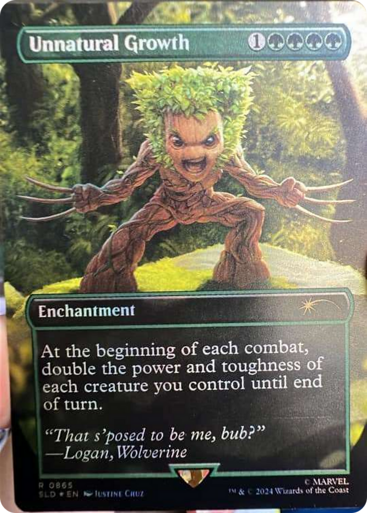 Unnatural Growth (Rainbow Foil) [Secret Lair Drop Series] - Magic: The Gathering - Card Brawlers | Quebec | Canada |