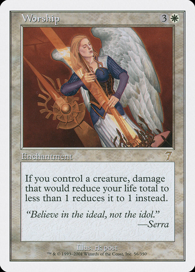 Worship [Seventh Edition] - Magic: The Gathering - Card Brawlers | Quebec | Canada |