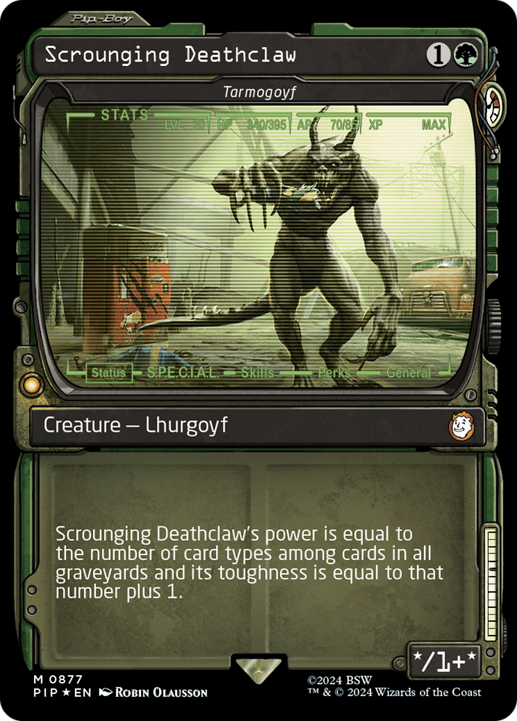 Scrounging Deathclaw - Tarmogoyf (Showcase) (Surge Foil) [Fallout] - Magic: The Gathering - Card Brawlers | Quebec | Canada |