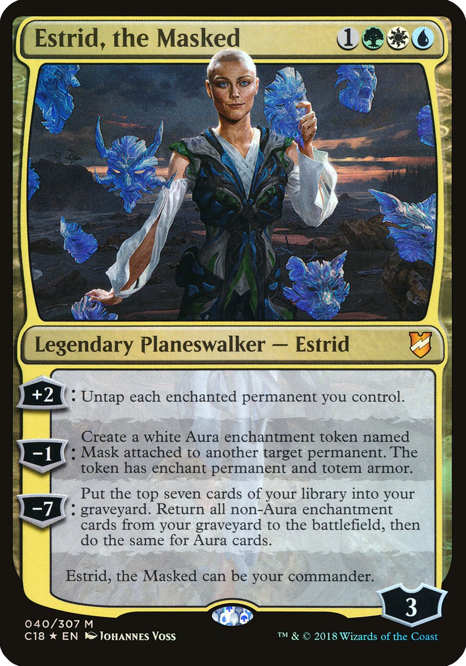 Estrid, the Masked (Oversized) [Commander 2018 Oversized] - Magic: The Gathering - Card Brawlers | Quebec | Canada |