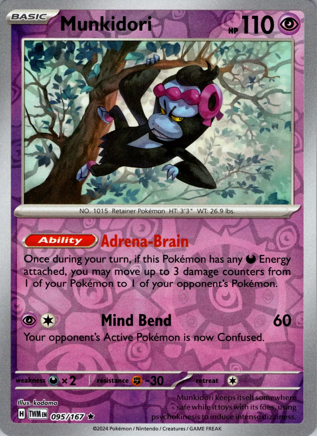 Munkidori (095/167) [Scarlet & Violet: Twilight Masquerade] - Pokémon - Card Brawlers | Quebec | Canada |