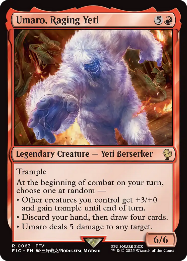 Umaro, Raging Yeti [FINAL FANTASY Commander] - Magic: The Gathering - Card Brawlers | Quebec | Canada |