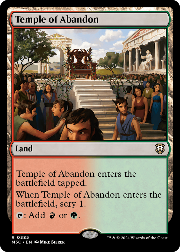 Temple of Abandon (Ripple Foil) [Modern Horizons 3 Commander] - Magic: The Gathering - Card Brawlers | Quebec | Canada |