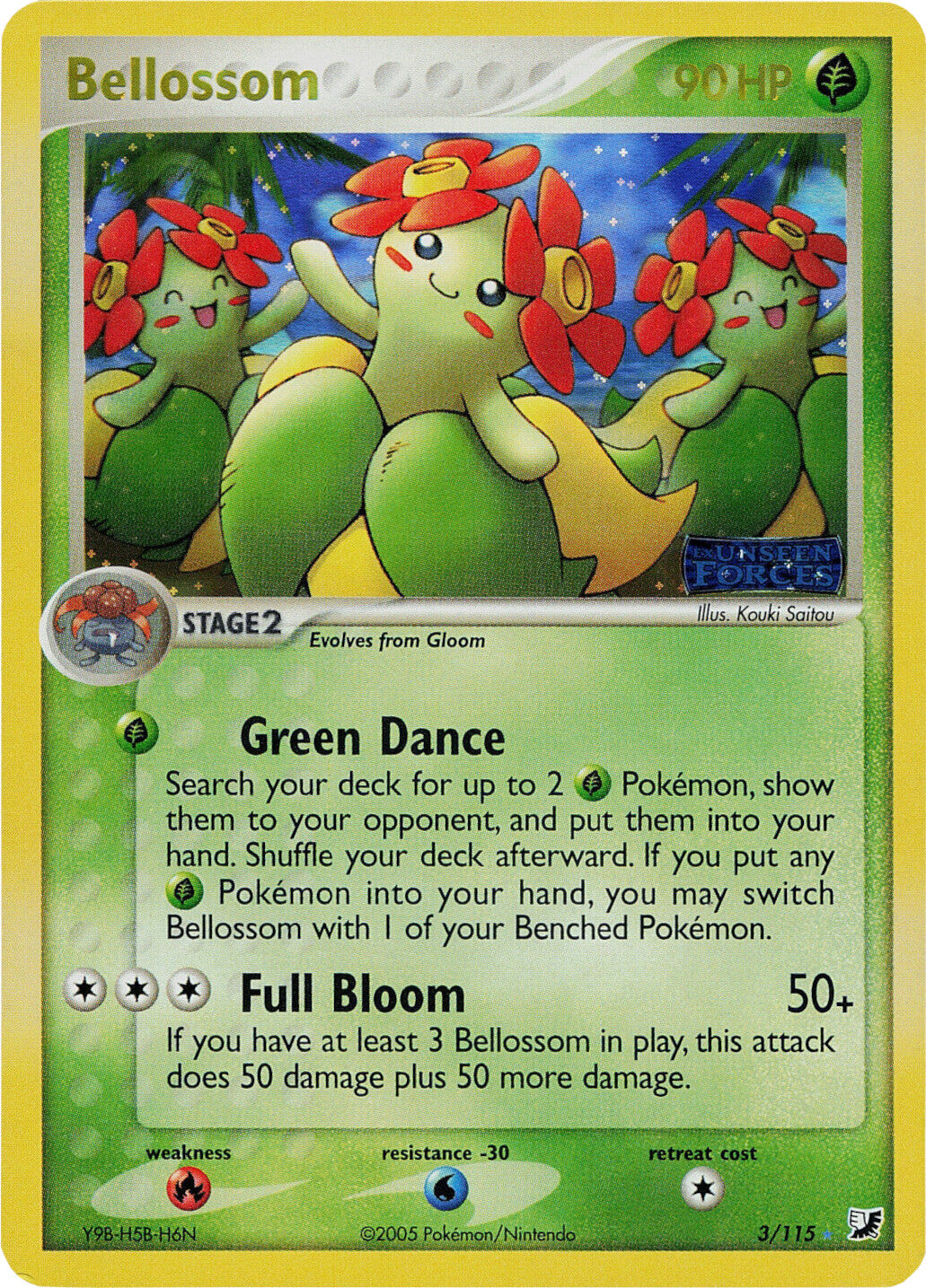 Bellossom (3/115) (Stamped) [EX: Unseen Forces] - Pokémon - Card Brawlers | Quebec | Canada |