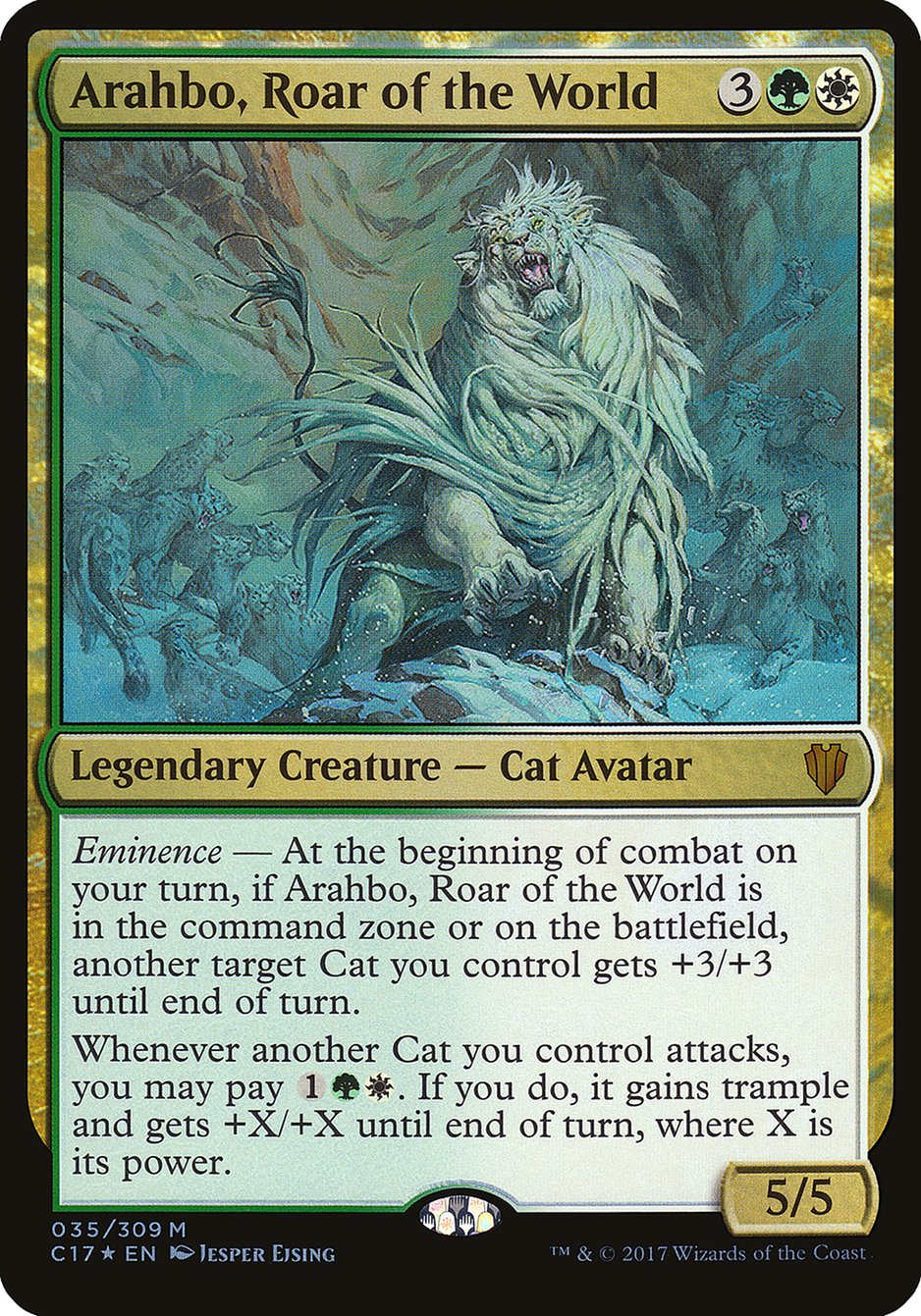 Arahbo, Roar of the World (Oversized) [Commander 2017 Oversized] - Magic: The Gathering - Card Brawlers | Quebec | Canada |