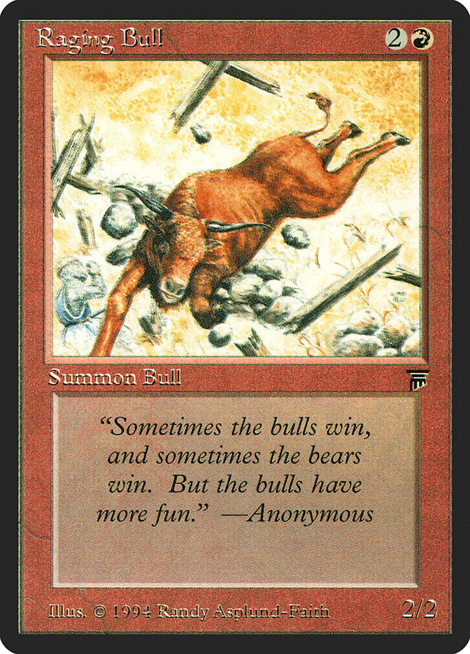 Raging Bull [Legends] - Magic: The Gathering - Card Brawlers | Quebec | Canada |