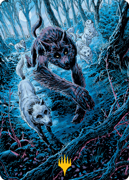 Untamed Pup Art Card (Gold-Stamped Signature) [Innistrad: Midnight Hunt Art Series] - Magic: The Gathering - Card Brawlers | Quebec | Canada |
