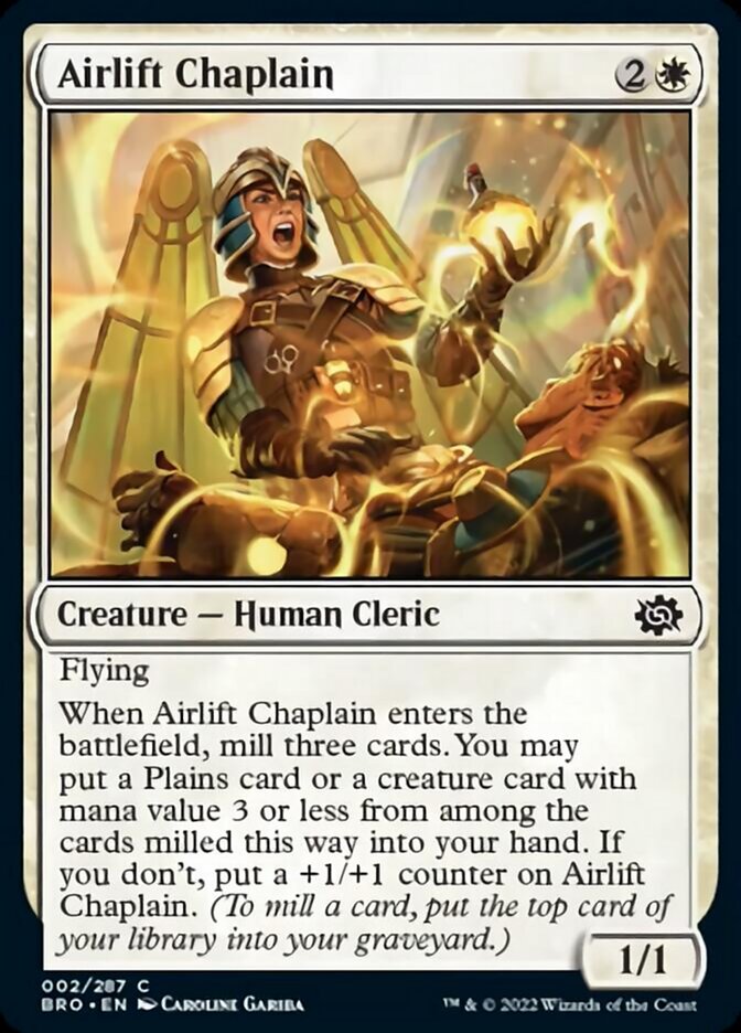 Airlift Chaplain [The Brothers' War] - Magic: The Gathering - Card Brawlers | Quebec | Canada |