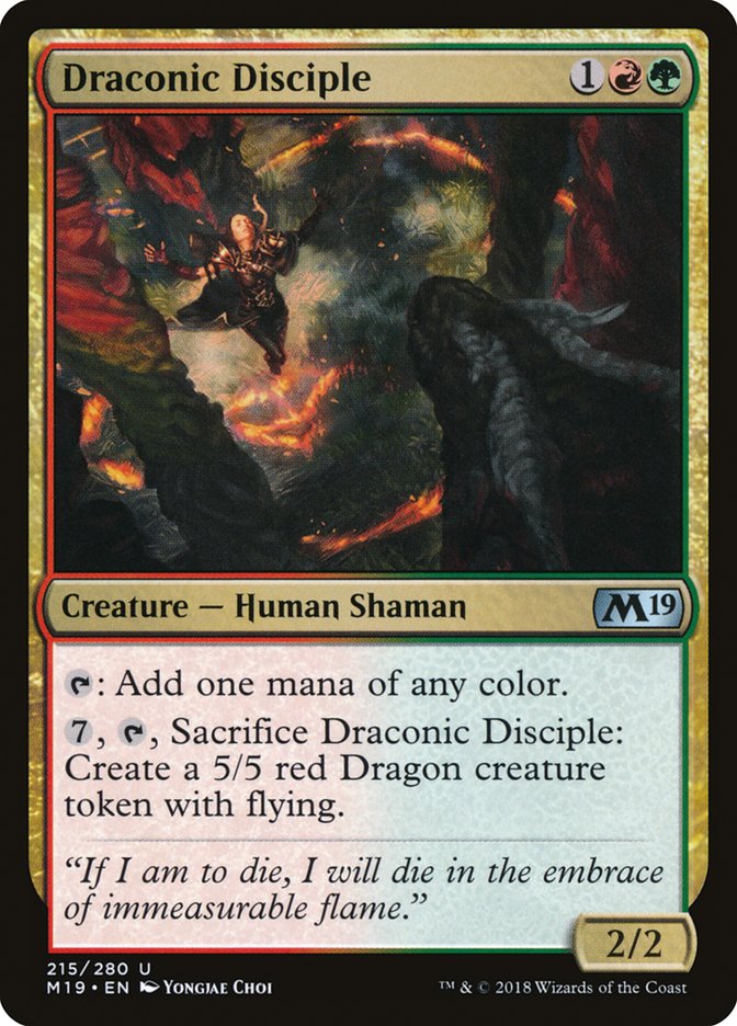 Draconic Disciple [Core Set 2019] - Magic: The Gathering - Card Brawlers | Quebec | Canada |