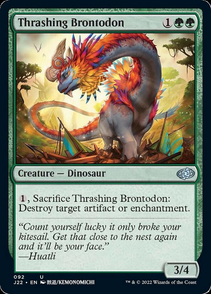 Thrashing Brontodon [Jumpstart 2022] - Magic: The Gathering - Card Brawlers | Quebec | Canada |