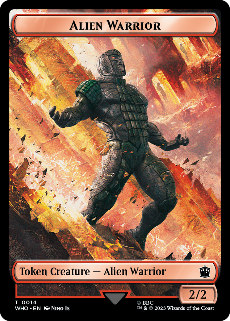 Alien Warrior // Treasure (0030) Double-Sided Token [Doctor Who Tokens] - Magic: The Gathering - Card Brawlers | Quebec | Canada |