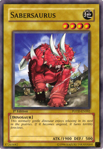 Sabersaurus [POTD-EN002] Common - Yu-Gi-Oh! - Card Brawlers | Quebec | Canada |