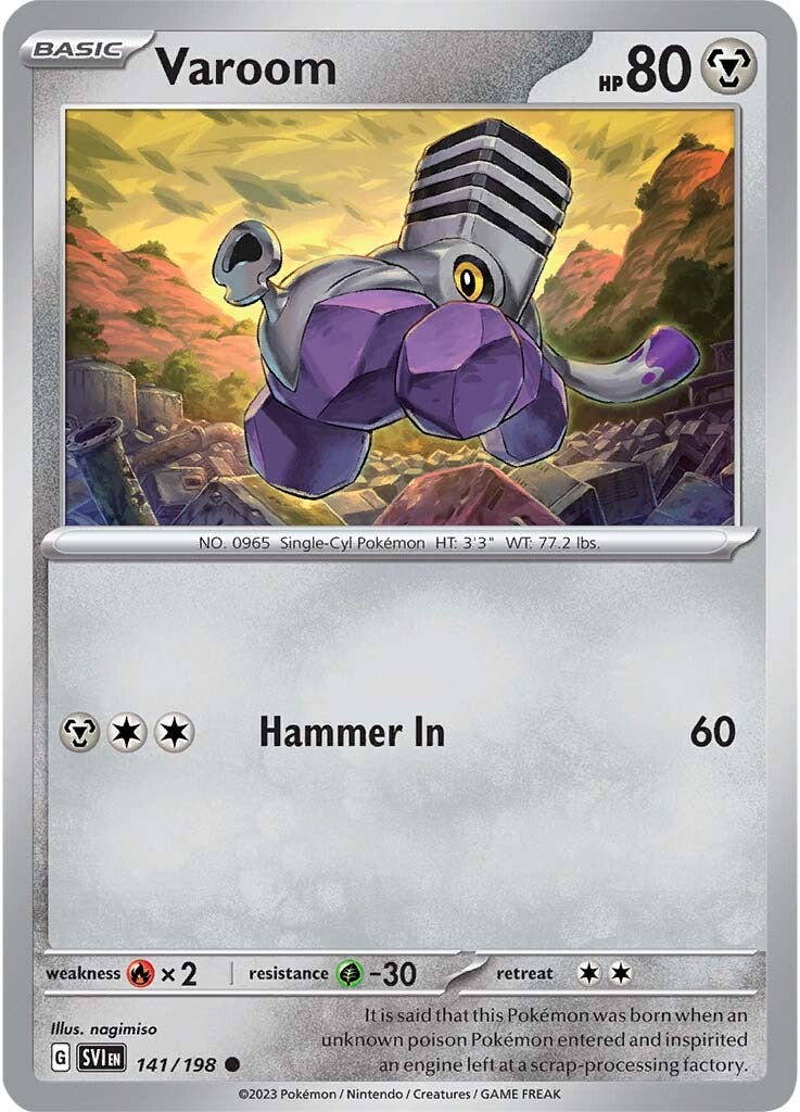 Varoom (141/198) [Scarlet & Violet: Base Set] - Pokémon - Card Brawlers | Quebec | Canada |
