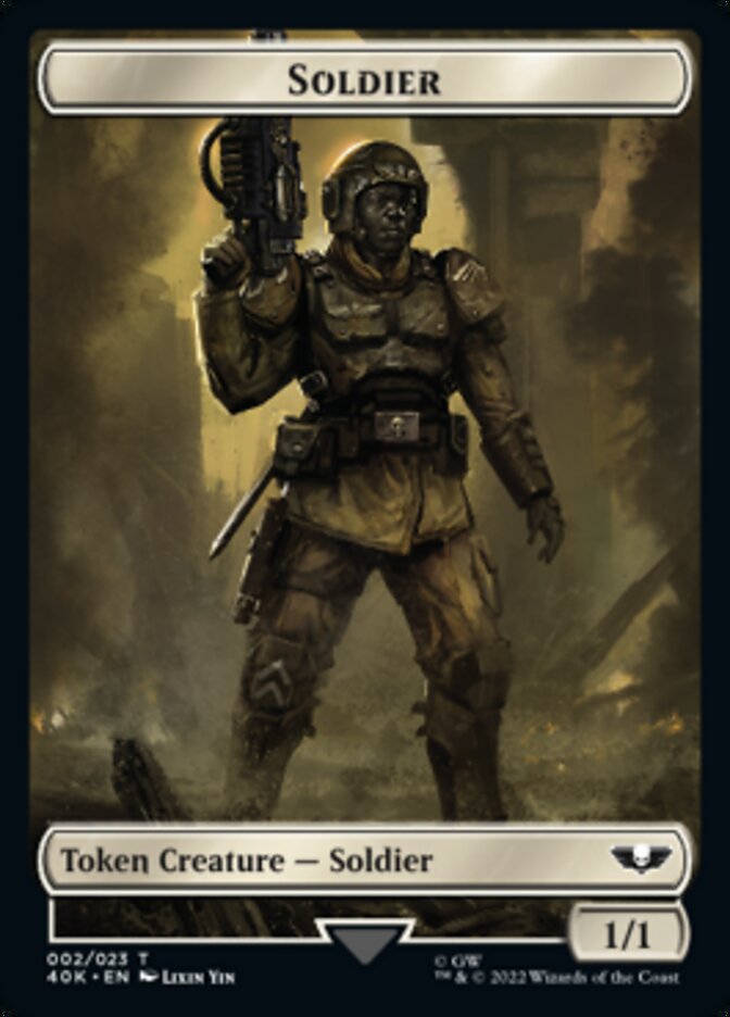 Soldier (002) // Zephyrim Double-Sided Token [Warhammer 40,000 Tokens] - Magic: The Gathering - Card Brawlers | Quebec | Canada |