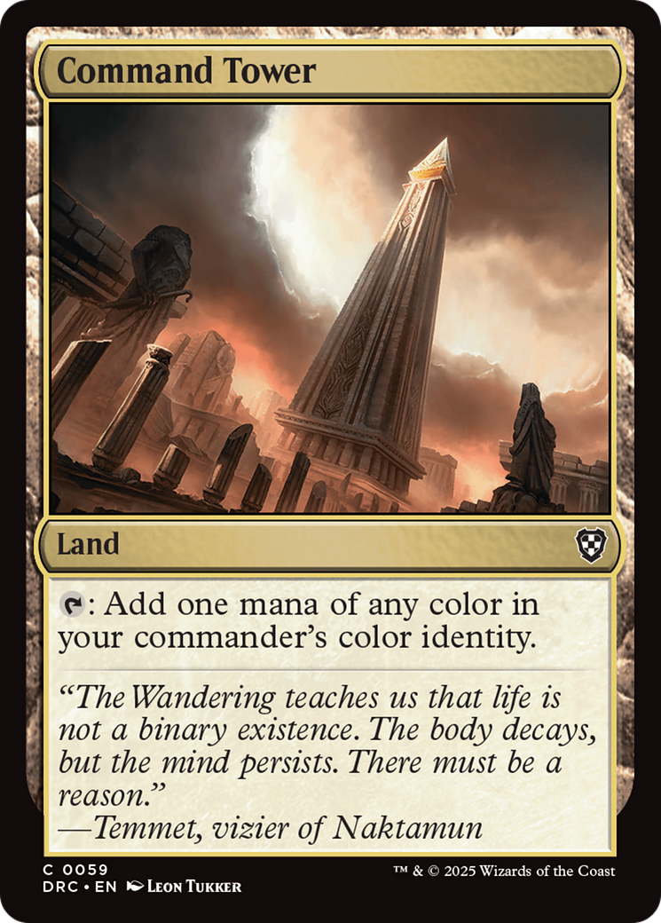Command Tower [Aetherdrift Commander] - Magic: The Gathering - Card Brawlers | Quebec | Canada |