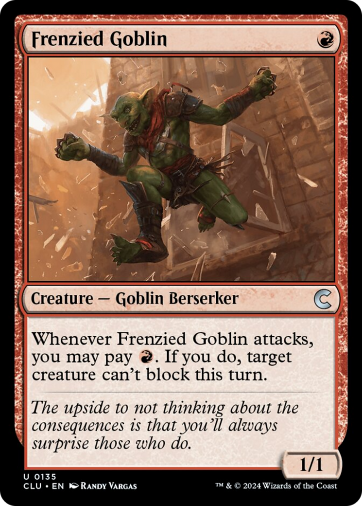 Frenzied Goblin [Ravnica: Clue Edition] - Magic: The Gathering - Card Brawlers | Quebec | Canada |