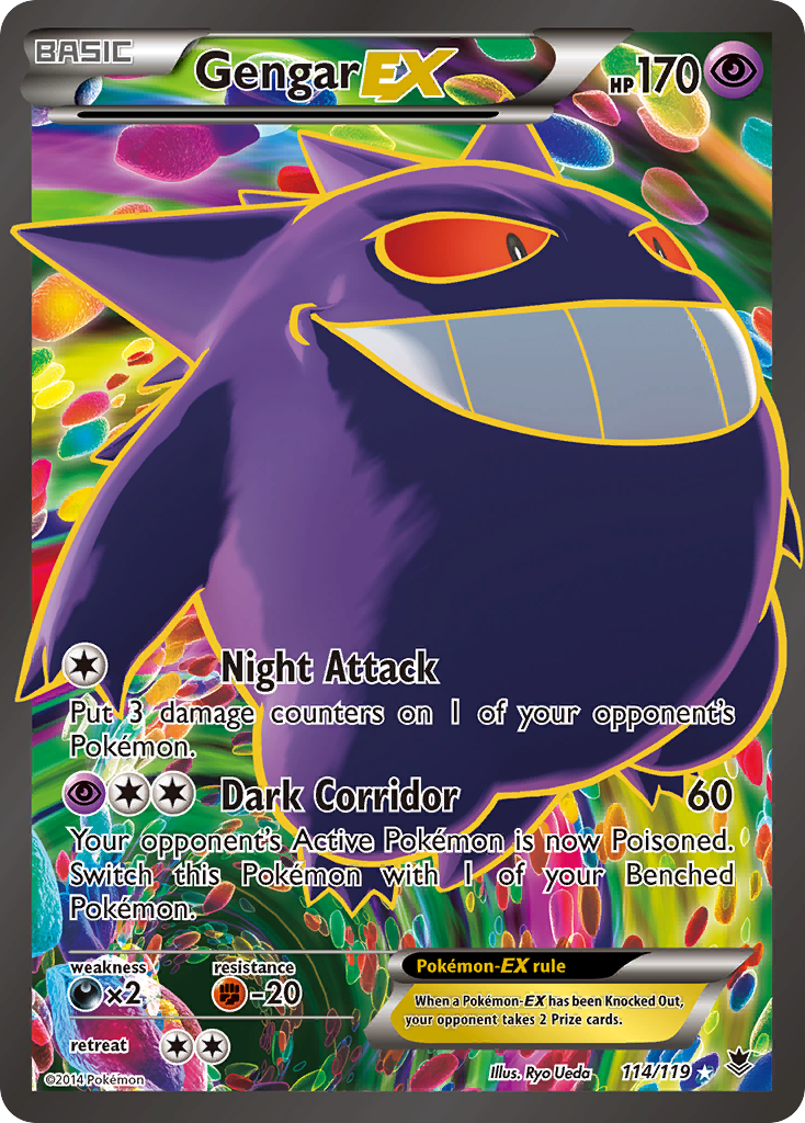 Gengar EX (114/119) [XY: Phantom Forces] - Pokémon - Card Brawlers | Quebec | Canada |