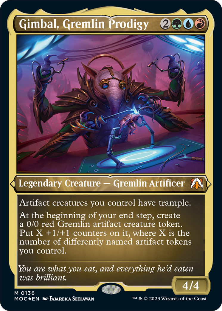 Gimbal, Gremlin Prodigy (Display Commander) [March of the Machine Commander] - Magic: The Gathering - Card Brawlers | Quebec | Canada |