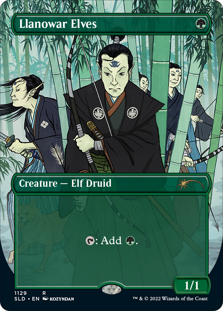 Llanowar Elves (Borderless) [Secret Lair Drop Series] - Magic: The Gathering - Card Brawlers | Quebec | Canada |