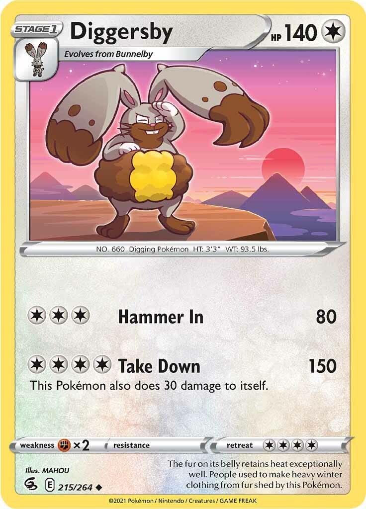 Diggersby (215/264) [Sword & Shield: Fusion Strike] - Pokémon - Card Brawlers | Quebec | Canada |