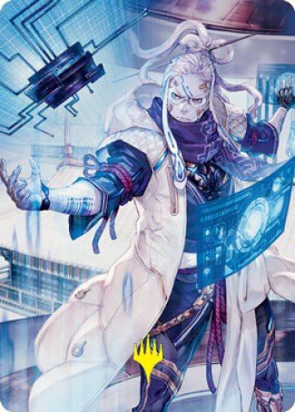 Tameshi, Reality Architect 2 Art Card (Gold-Stamped Signature) [Kamigawa: Neon Dynasty Art Series] - Magic: The Gathering - Card Brawlers | Quebec | Canada |