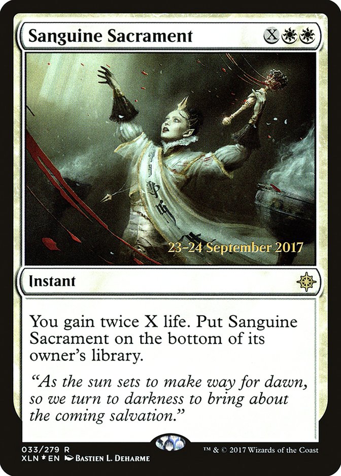 Sanguine Sacrament [Ixalan Prerelease Promos] - Magic: The Gathering - Card Brawlers | Quebec | Canada |