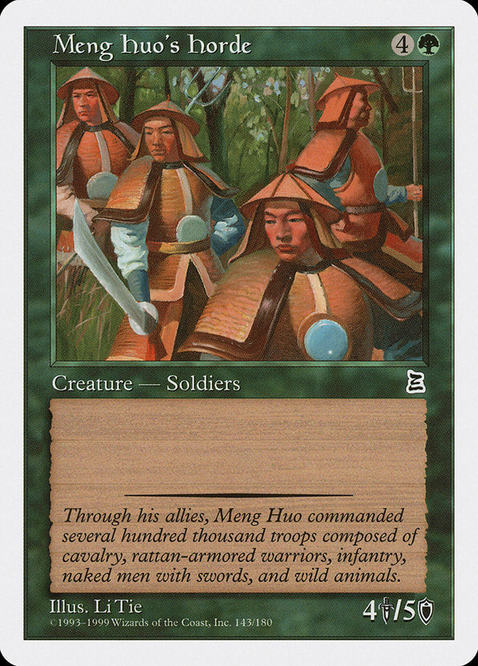 Meng Huo's Horde [Portal Three Kingdoms] - Magic: The Gathering - Card Brawlers | Quebec | Canada |