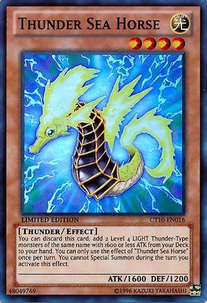 Thunder Sea Horse [CT10-EN016] Super Rare - Yu-Gi-Oh! - Card Brawlers | Quebec | Canada |