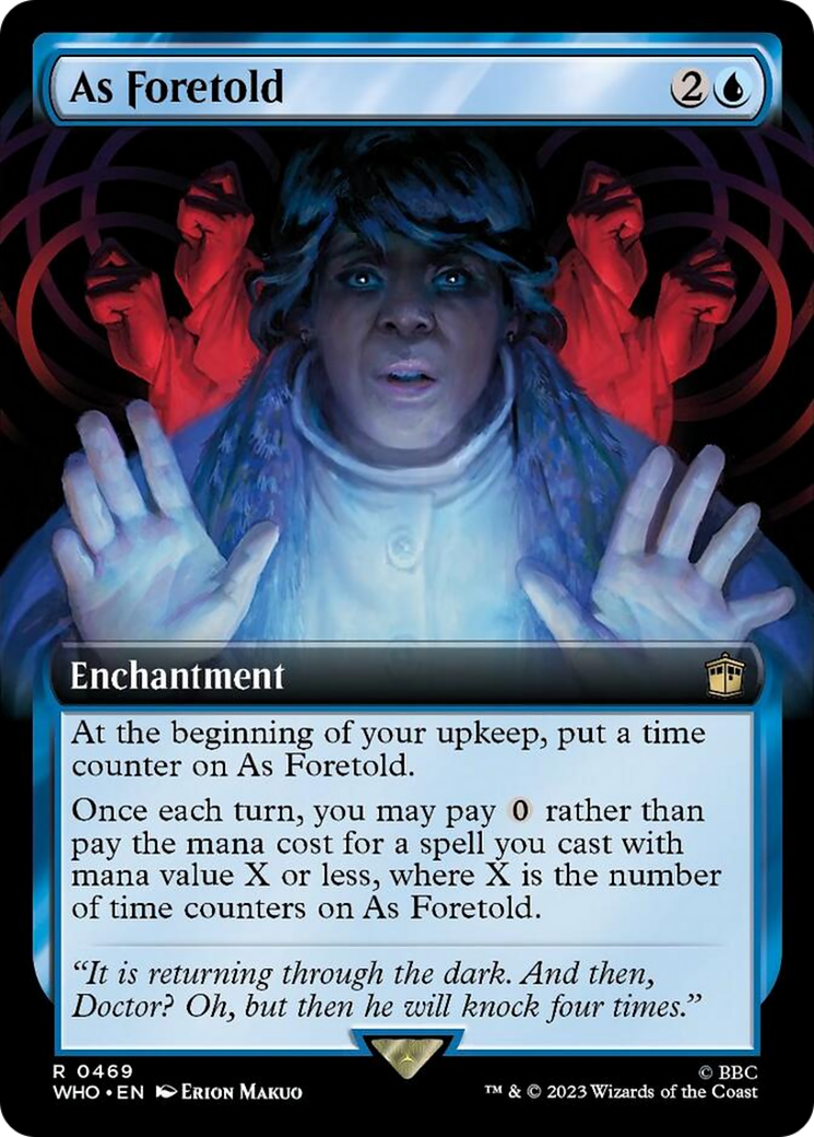 As Foretold (Extended Art) [Doctor Who] - Magic: The Gathering - Card Brawlers | Quebec | Canada |