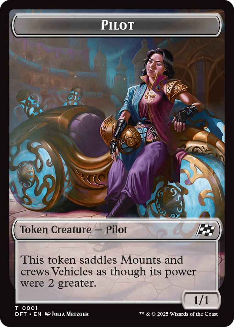 Vehicle // Pilot Double-Sided Token [Aetherdrift Tokens] - Magic: The Gathering - Card Brawlers | Quebec | Canada |