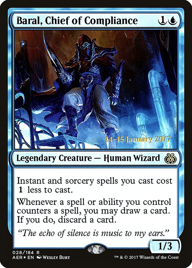 Baral, Chief of Compliance [Aether Revolt Prerelease Promos] - Magic: The Gathering - Card Brawlers | Quebec | Canada |