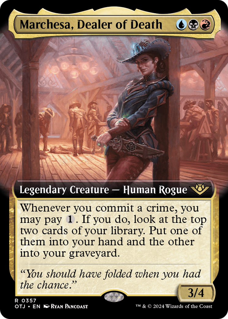 Marchesa, Dealer of Death (Extended Art) [Outlaws of Thunder Junction] - Magic: The Gathering - Card Brawlers | Quebec | Canada |