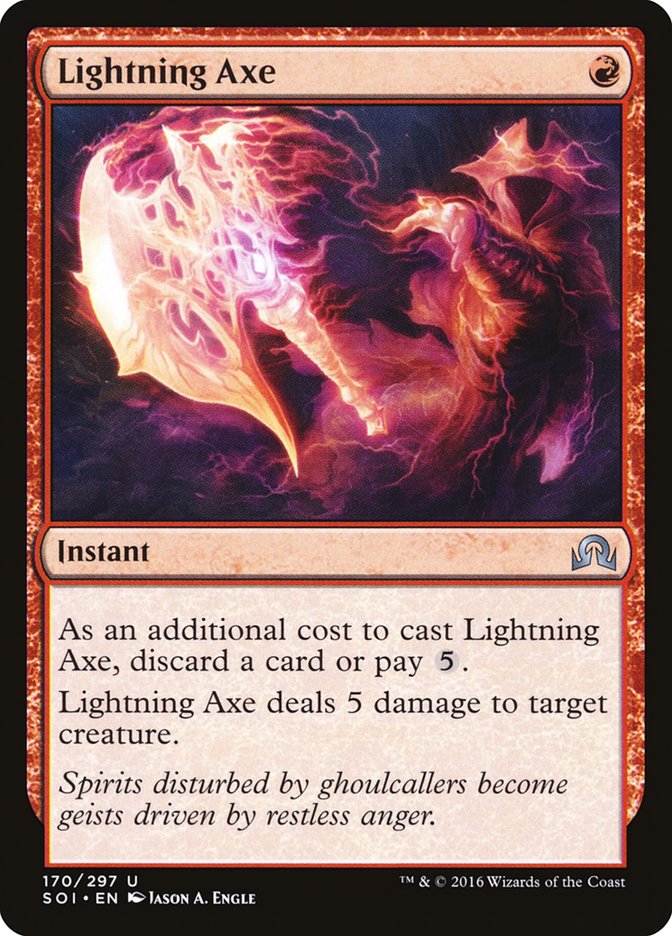 Lightning Axe [Shadows over Innistrad] - Magic: The Gathering - Card Brawlers | Quebec | Canada |