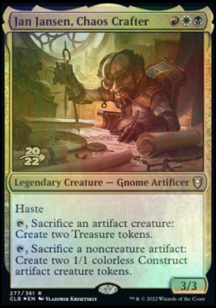 Jan Jansen, Chaos Crafter [Commander Legends: Battle for Baldur's Gate Prerelease Promos] - Magic: The Gathering - Card Brawlers | Quebec | Canada |