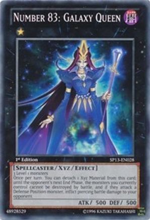 Number 83: Galaxy Queen [SP13-EN028] Common - Yu-Gi-Oh! - Card Brawlers | Quebec | Canada |