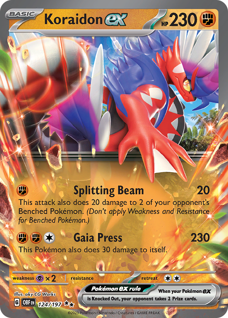 Koraidon ex (124/197) [Scarlet & Violet: Obsidian Flames] - Pokémon - Card Brawlers | Quebec | Canada |