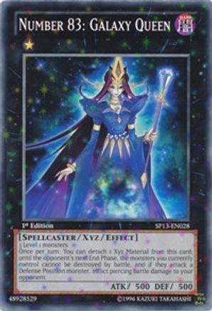 Number 83: Galaxy Queen [SP13-EN028] Starfoil Rare - Yu-Gi-Oh! - Card Brawlers | Quebec | Canada |
