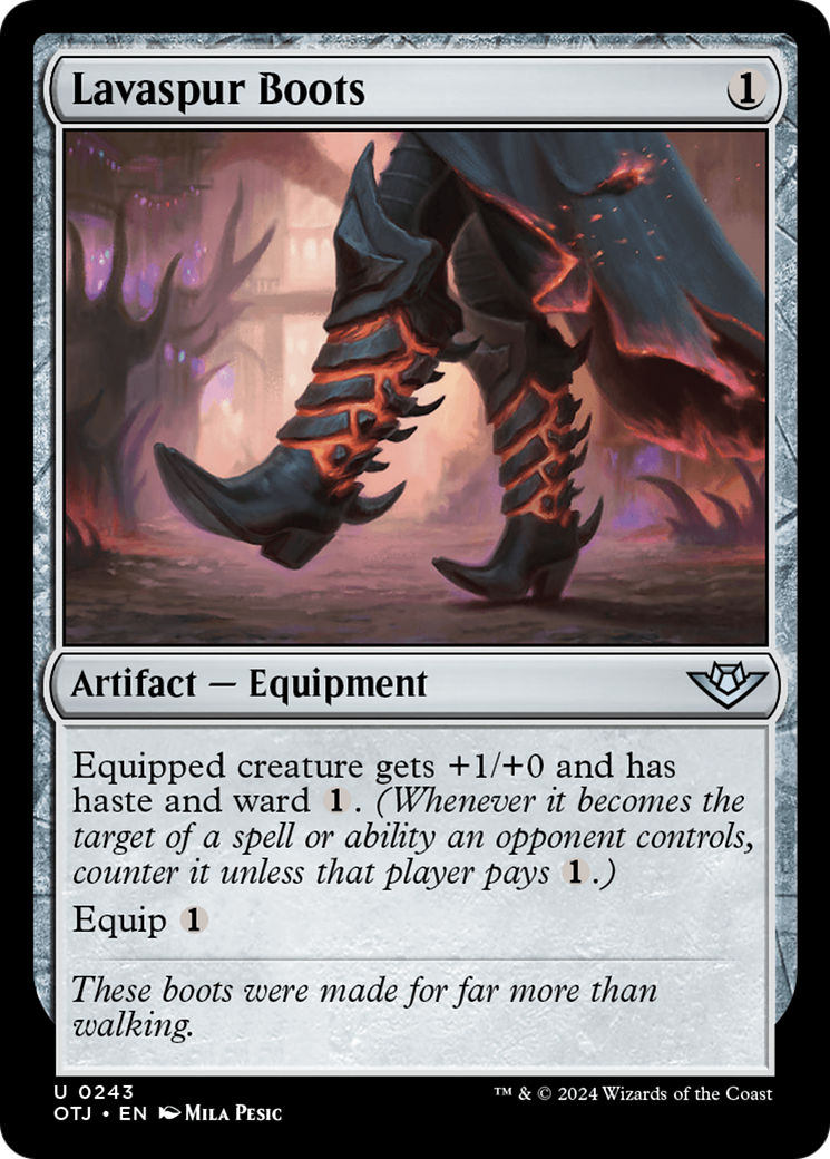 Lavaspur Boots [Outlaws of Thunder Junction] - Magic: The Gathering - Card Brawlers | Quebec | Canada |
