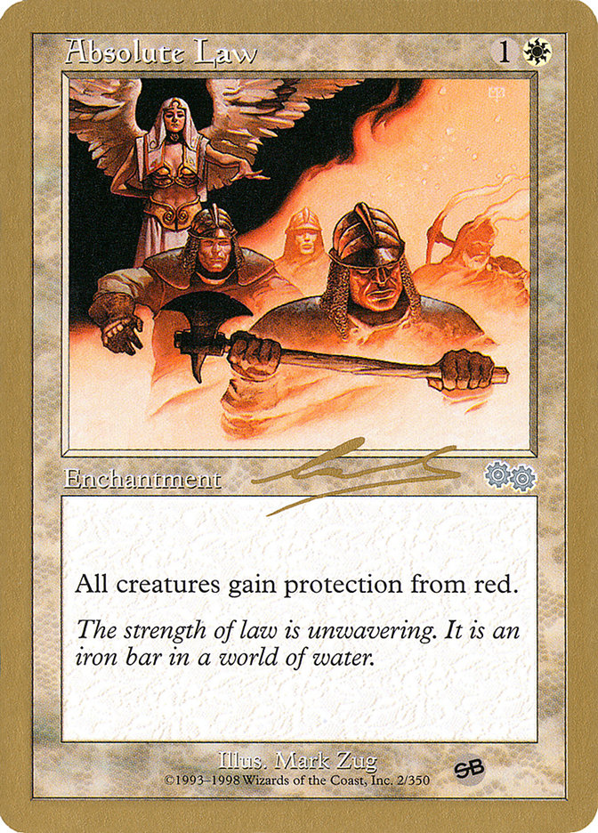 Absolute Law (Nicolas Labarre) (SB) [World Championship Decks 2000] - Magic: The Gathering - Card Brawlers | Quebec | Canada |