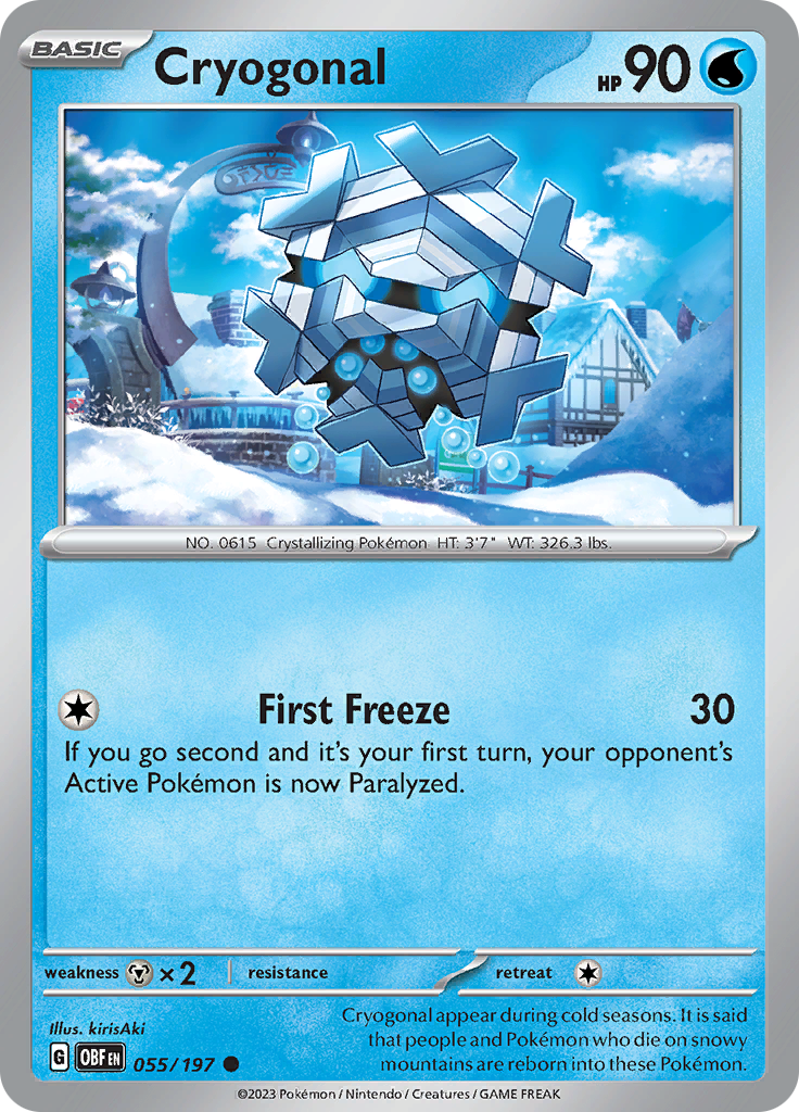 Cryogonal (055/197) [Scarlet & Violet: Obsidian Flames] - Pokémon - Card Brawlers | Quebec | Canada |