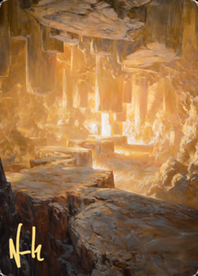 Pillarverge Pathway Art Card (Gold-Stamped Signature) [Zendikar Rising Art Series] - Magic: The Gathering - Card Brawlers | Quebec | Canada |