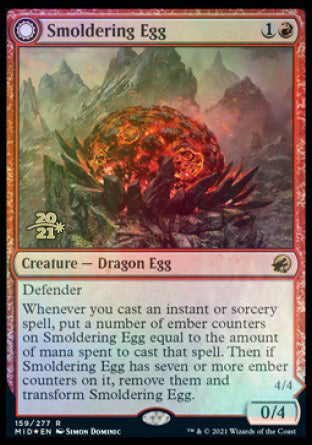 Smoldering Egg // Ashmouth Dragon [Innistrad: Midnight Hunt Prerelease Promos] - Magic: The Gathering - Card Brawlers | Quebec | Canada |