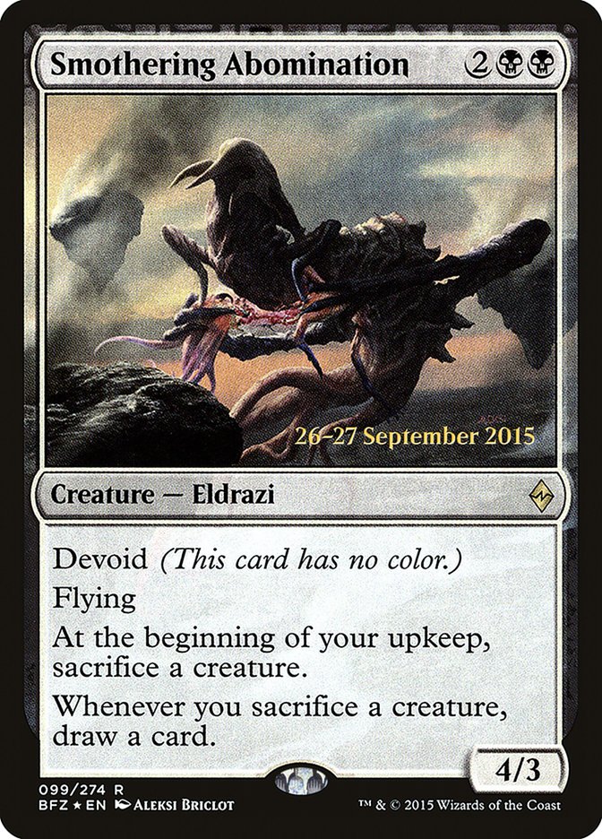 Smothering Abomination [Battle for Zendikar Prerelease Promos] - Magic: The Gathering - Card Brawlers | Quebec | Canada |