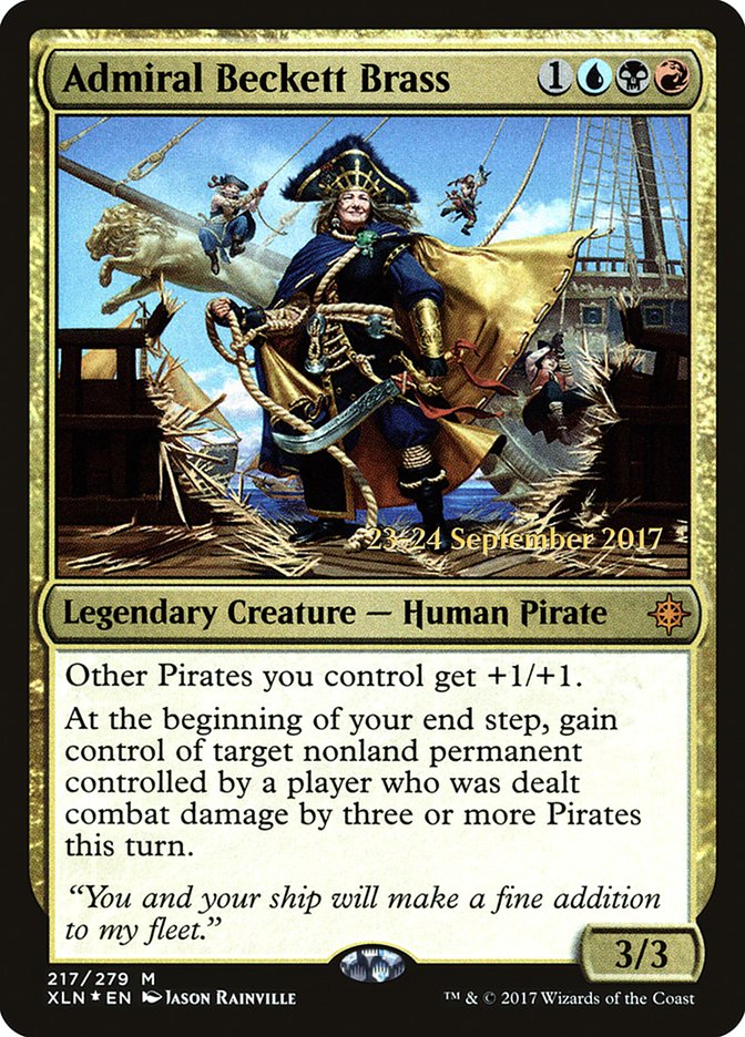 Admiral Beckett Brass [Ixalan Prerelease Promos] - Magic: The Gathering - Card Brawlers | Quebec | Canada |