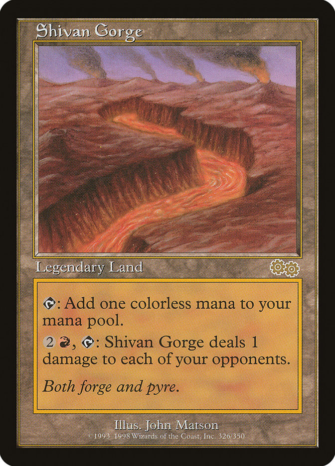 Shivan Gorge [Urza's Saga] - Magic: The Gathering - Card Brawlers | Quebec | Canada |